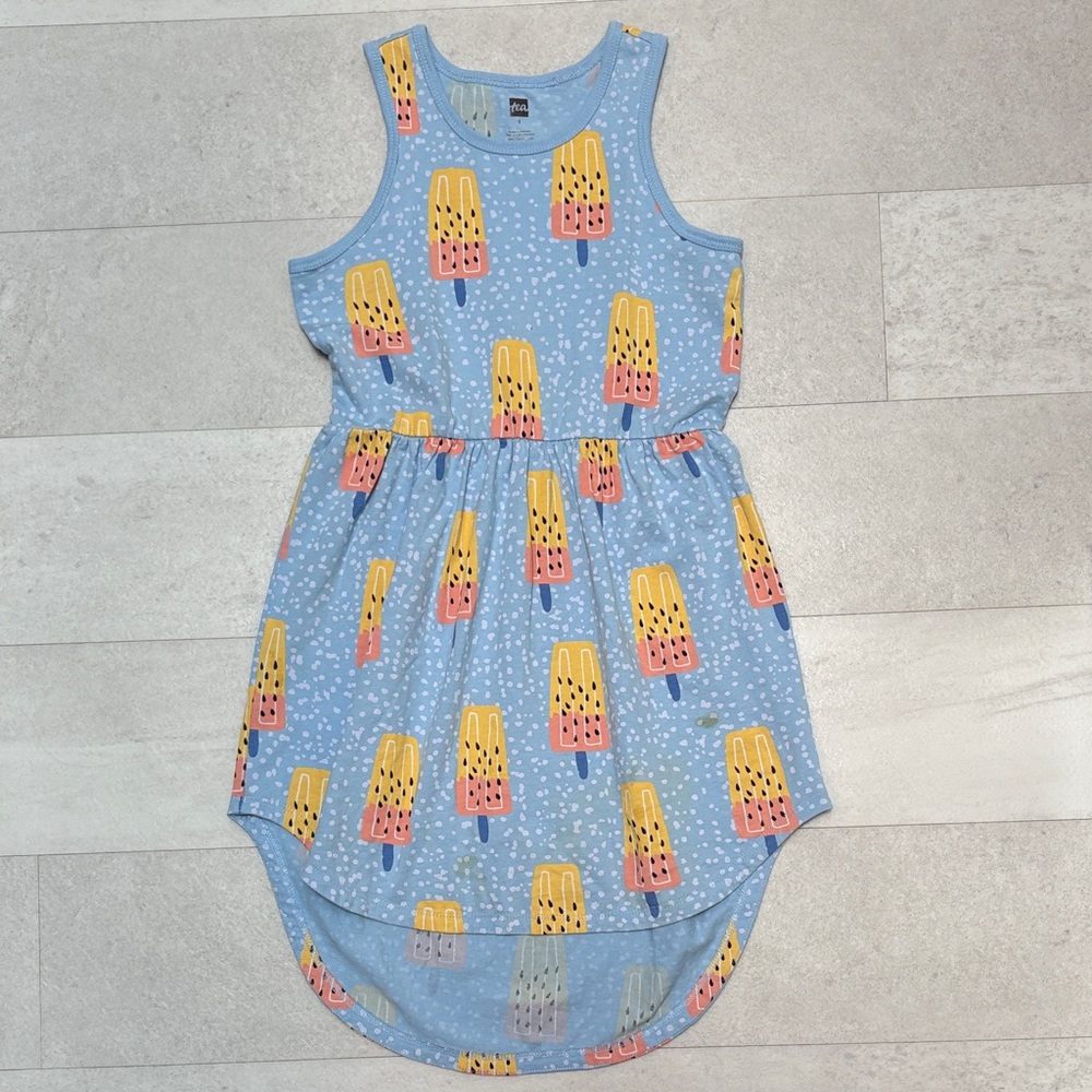 Tea Collection Blue Popsicle Print Kids Dress